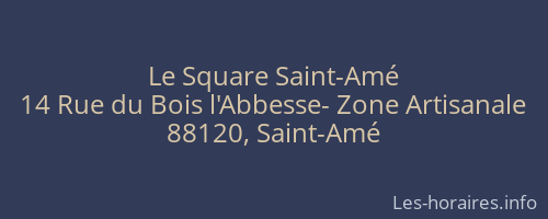 Le Square Saint-Amé
