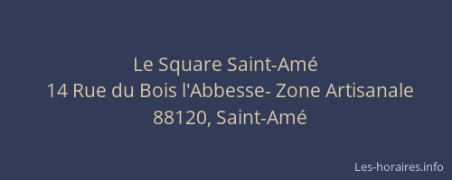 Le Square Saint-Amé