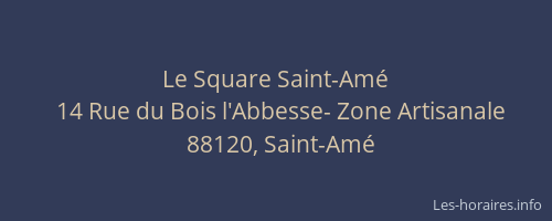 Le Square Saint-Am&eacute;