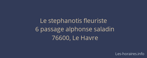 Le stephanotis fleuriste