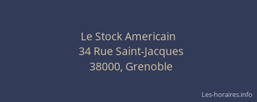 Le Stock Americain