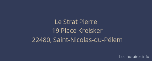 Le Strat Pierre