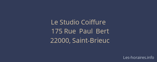 Le Studio Coiffure