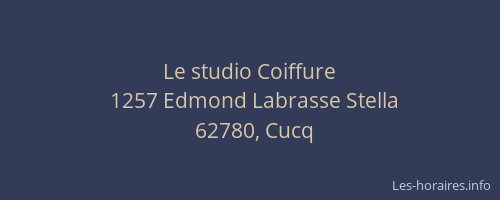 Le studio Coiffure