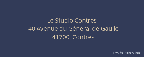 Le Studio Contres