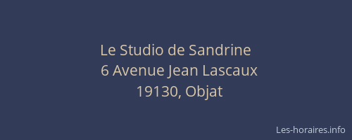 Le Studio de Sandrine