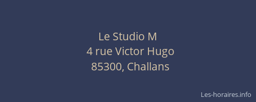Le Studio M