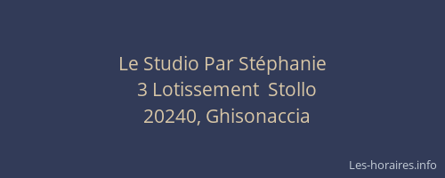 Le Studio Par St&eacute;phanie