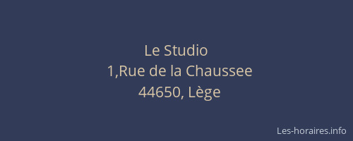 Le Studio