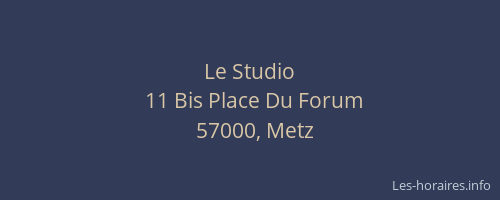 Le Studio
