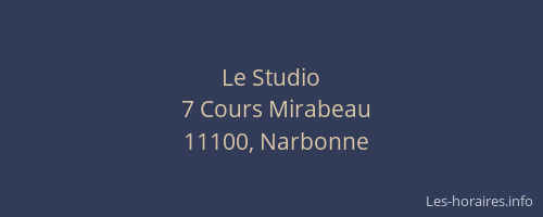 Le Studio