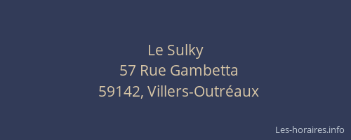 Le Sulky