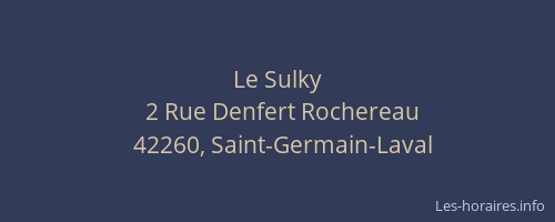 Le Sulky