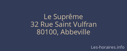 Le Suprême