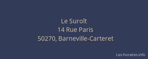 Le Suro&icirc;t