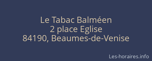 Le Tabac Balméen