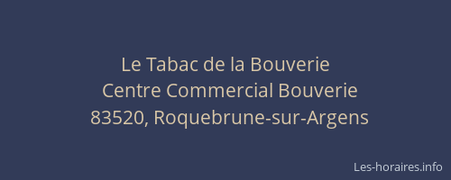 Le Tabac de la Bouverie