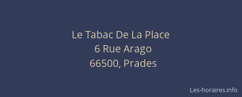Le Tabac De La Place