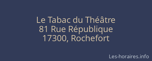 Le Tabac du Théâtre