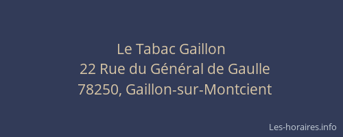 Le Tabac Gaillon