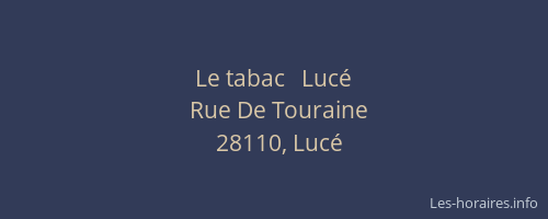 Le tabac   Luc&eacute;