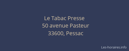 Le Tabac Presse