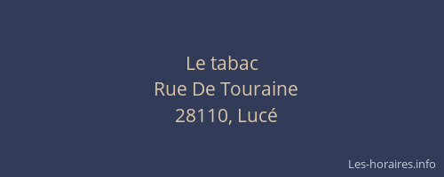 Le tabac