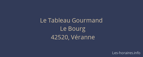 Le Tableau Gourmand
