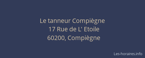 Le tanneur Compiègne