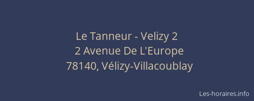 Le Tanneur - Velizy 2