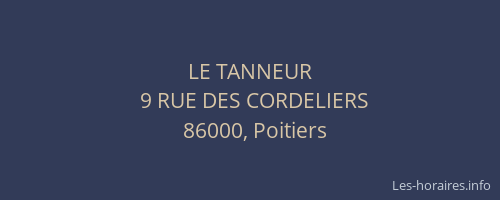LE TANNEUR