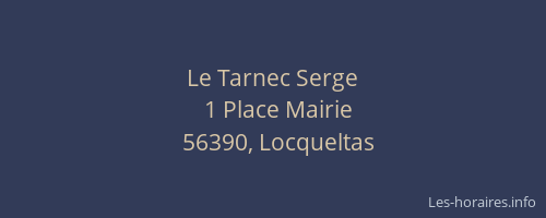 Le Tarnec Serge