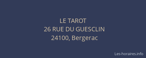 LE TAROT