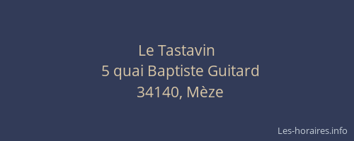 Le Tastavin