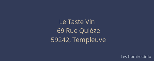 Le Taste Vin