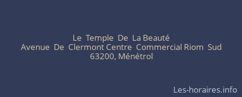 Le  Temple  De  La Beauté