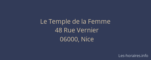 Le Temple de la Femme