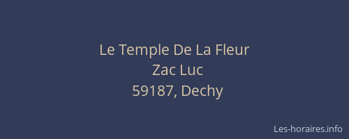 Le Temple De La Fleur