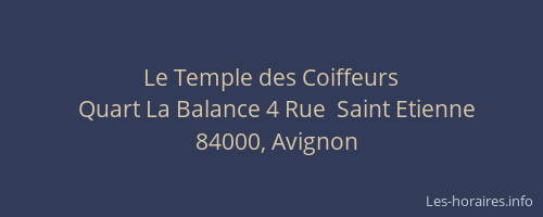 Le Temple des Coiffeurs