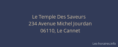 Le Temple Des Saveurs