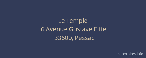 Le Temple