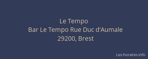 Le Tempo