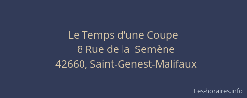 Le Temps d'une Coupe