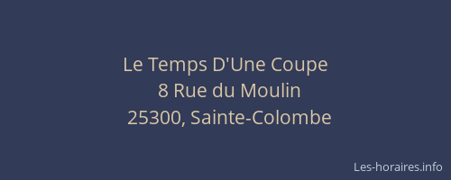 Le Temps D'Une Coupe