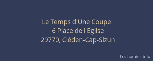 Le Temps d'Une Coupe