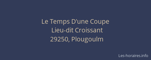 Le Temps D'une Coupe