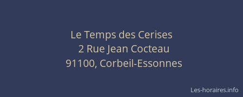 Le Temps des Cerises