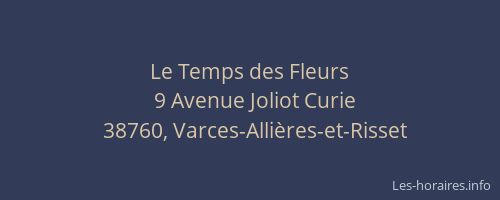 Le Temps des Fleurs