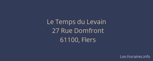 Le Temps du Levain