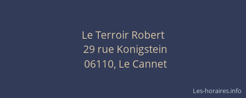 Le Terroir Robert